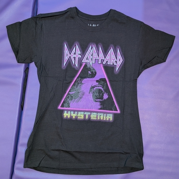DEF LEPPARD Other - DEF LEPPARD cd cvr PURPLE HYSTERIA Official SHIRT New pyromania high n dry